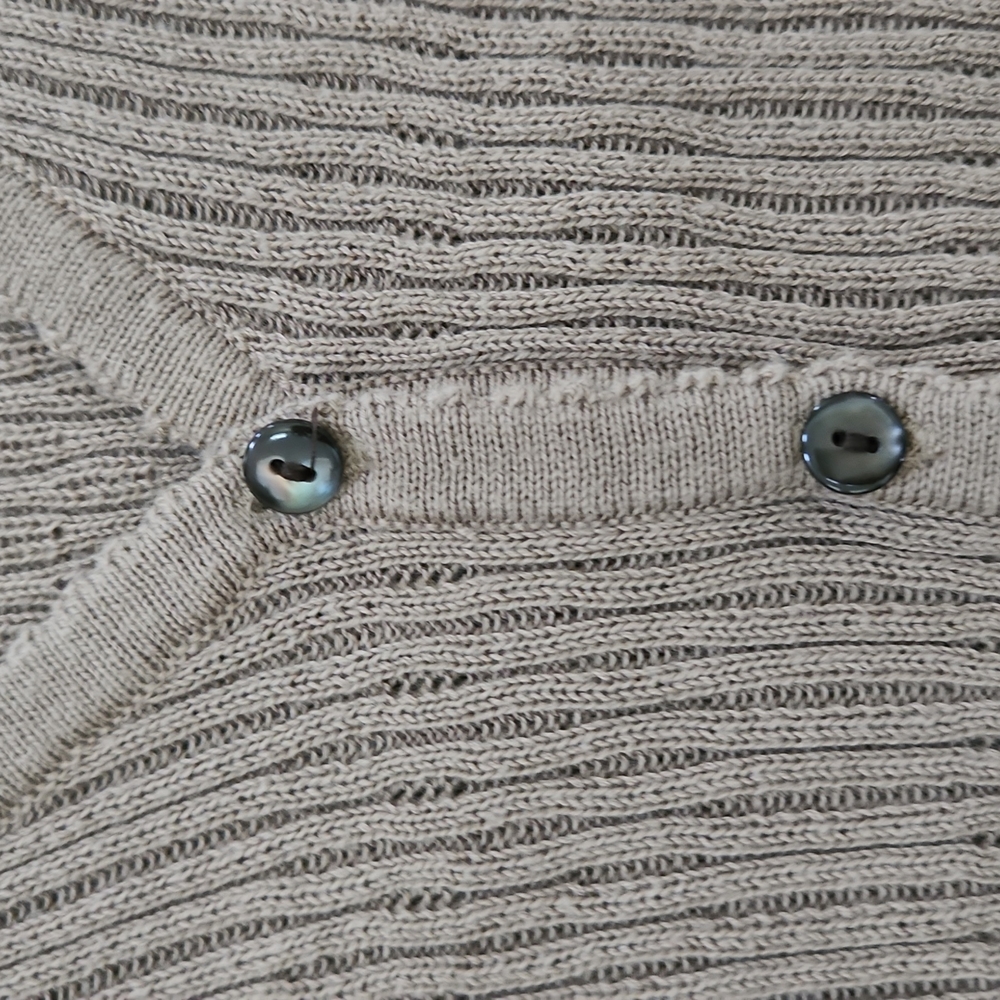 J.JILL CARDIGAN SWEATER WITH BUTTON DOWN FRONT V-CUT SZ LP - Picture 4 of 6